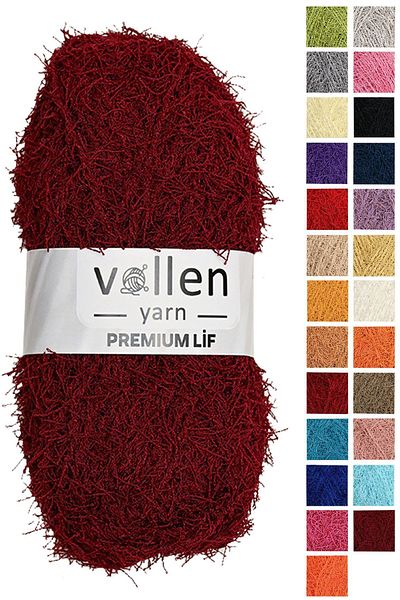 vollen yarn 5 Pieces Premium Hard Bath Loofah Rope, fringed Rope, hand knitting rope, hard washcloth rope