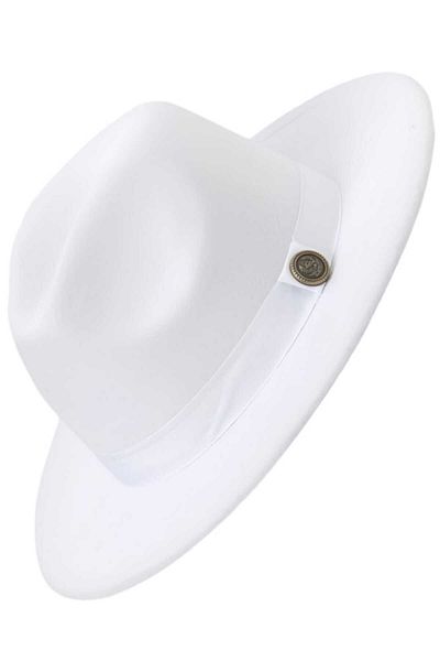 Mood Agenda Women's Stamped Panama Fedora Hat - Adjustable Inside