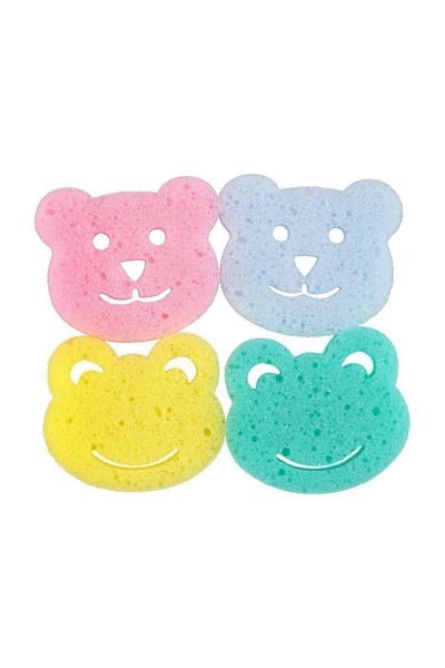 Baby&Me Baby Bath Sponge 4 Pieces Opportunity Pack