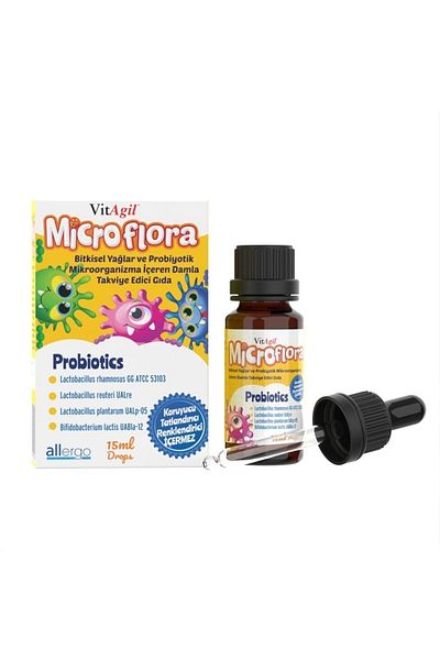 Allergo Vitagil Microflora Probiotic Drops - 15 ml Unflavored