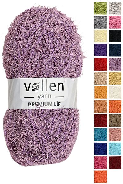 vollen yarn 5 τεμάχια Premium σκληρό νήμα μπάνιου, σχοινί με κρόσσια, σχοινί πλεξίματος χειρός, σκληρό νήμα