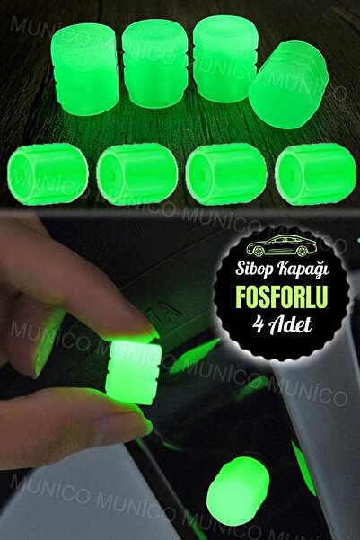 Munico Neon Yeşil LED Fosforlu Sibop Kapakları - Araba, Motosiklet ve Bisiklet İçin LED Işık ve Su Geçirmez