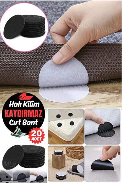 Munico Siyah Güçlü Yapışkan Çırtçırtlı Yapışkanlı Sabitleyici
