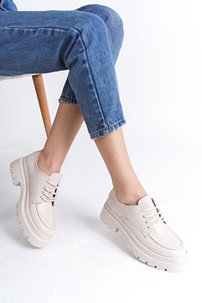 Shoesers Жіночі туфлі на товстій підошві Sarac деталізовані повсякденні туфлі з мокасинами