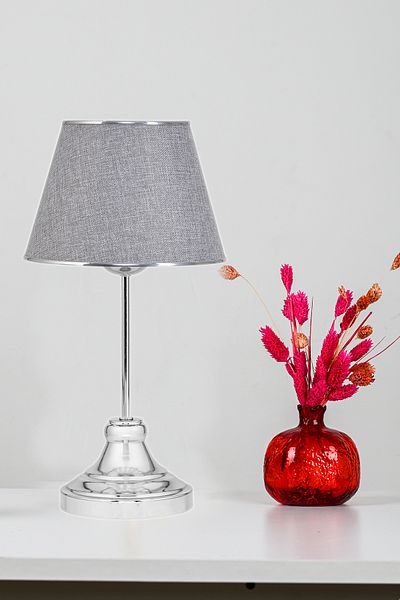 EvLight Valerie Chrome Gray Metal Lampshade
