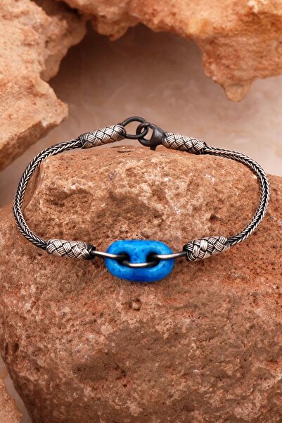 Sümer Telkari Süryani Nazar Boncuğu Kazaziye Işlemeli Oksitli Gümüş Bileklik ...