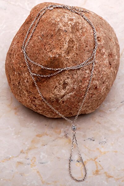 Sümer Telkari Tektaş Tasarım Rodyumlu Gümüş Şahmeran 80