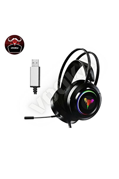 VOOKA Togo 7.1 A Rgb Profesyonel Gaming Mikrofonlu Gamer Oyuncu Kulaklığı Pc Ps Xbox Işıklı Rengarenk