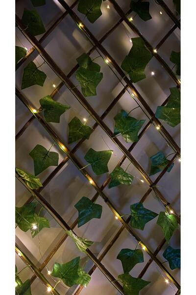 DDPEST 2 Adet Sarı 10 mt Ledli 1 Adet Akordiyon Çit Bahçe Duvar Tavan Çiti 30...