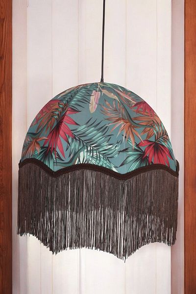 oceanpoint Modern 45X55CM Tropical Patterned Fabric Chandelier - Living Room, Living Room and Bedroom