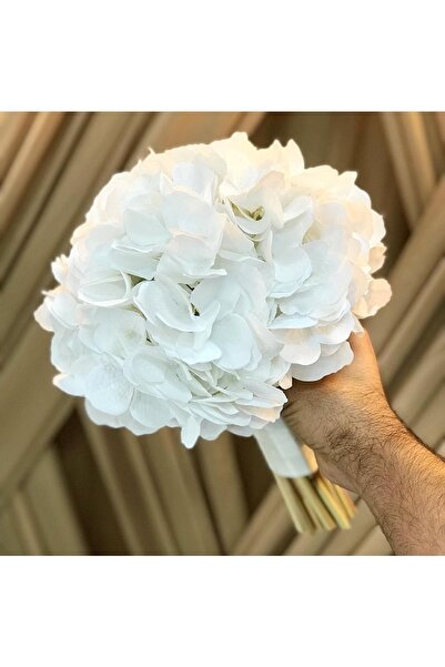 gelinbuketi Islak Dokulu Ortanca Gelinçiçeği