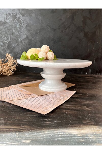 İDAY HOME Doğal Mermer Ayaklı Sunumluk, Mermer Ayaklı Sunumluk, Doğal Mermer,...
