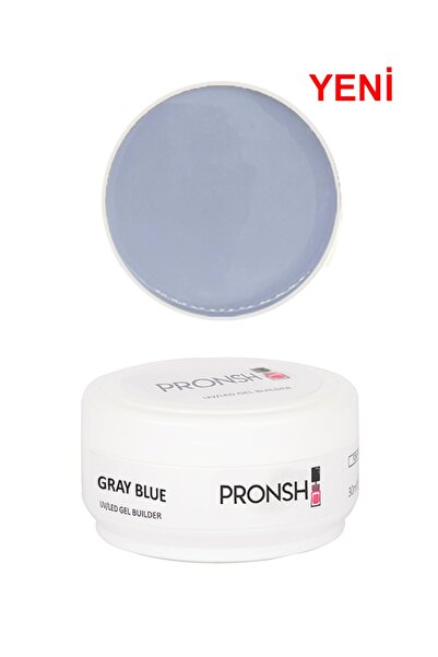 Pronsh Builder Jel 30ml Gray Blue Uv/led Protez Tırnak Jeli