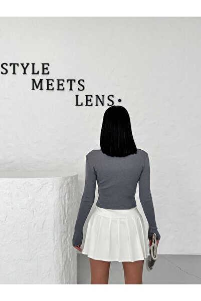 SERBA Боді з довгими рукавами з бантом Аксесуар Камізель