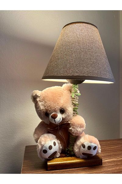 Tiny Desing Accessorıes Rope Plush Toy Lampshade - Baby and Children's Room (Teddy Bear)