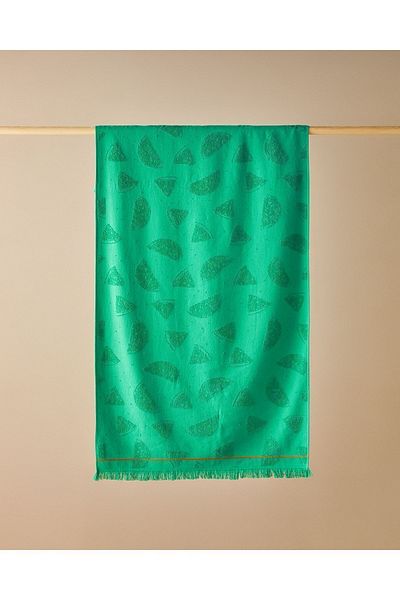English Home Βαμβακερή πετσέτα θαλάσσης πράσινη κρεμμύδι