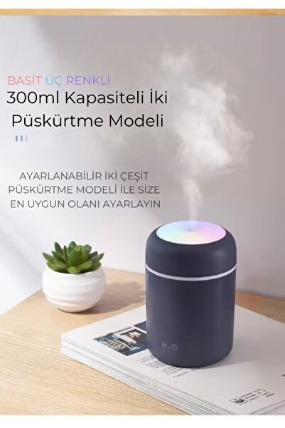 H2O Humidifier Taşınabilir Ultrasonik Hava Nemlendirici Buhar Makinesi ve Aro...
