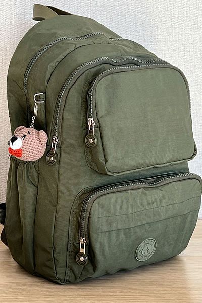 NEMO BAGS Unisex Χακί Μεσαίο καθημερινό σακίδιο πλάτης Laptop School Travel Sports Αδιάβροχη τσάντα / Μπρελόκ Amigurumi