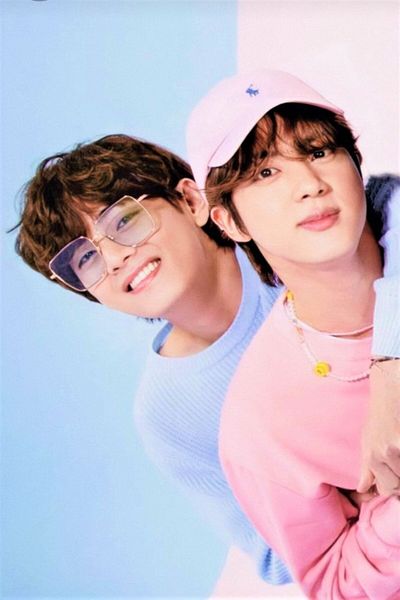 KRIMO Kpop Bts Jin Pearl Bead And Smiley Face Necklace