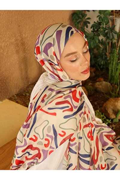 Modakaşmir Cotton Abstrahmed Shawl