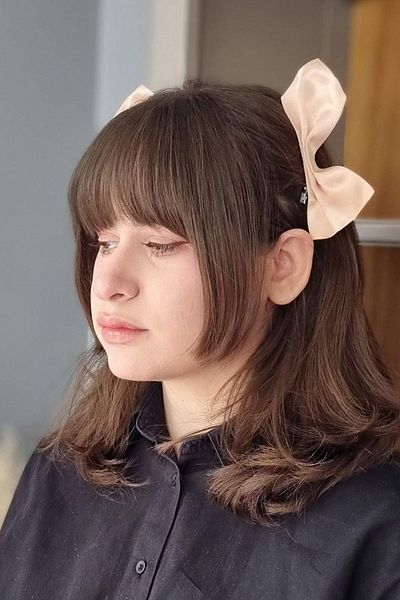 KRIMO Kpop Korean Style - Cat Ear and Bow Buckle with Ribbon