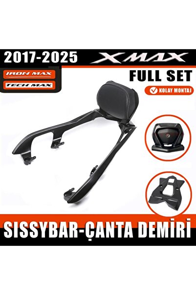 YSGMOTOPARTS Xmax Ironmax Techmax 250/300 2018-2025 Sissybar-Çanta Demiri Set...