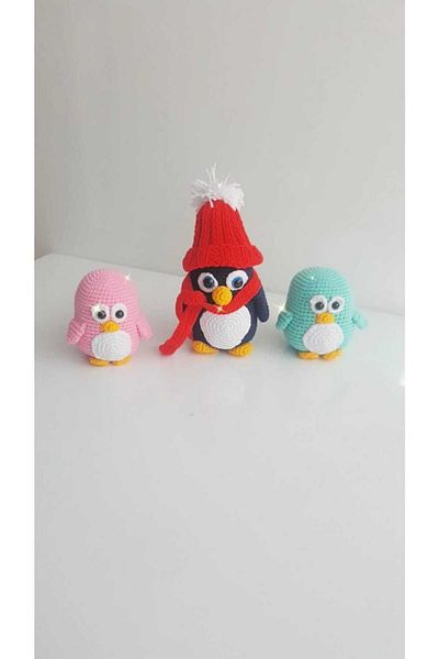 Penguen Toy Set of 3 (Hand Knitted)