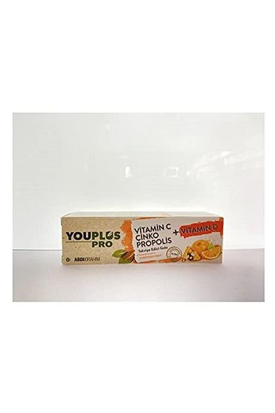 Youplus Pro Vitamin C and D, Zinc and Propolis 15 Effervescent Tablets