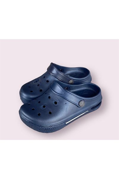 AkınalBella Children's Navy Blue Light Eva Balloon Luminous Sole Slippers Sandals