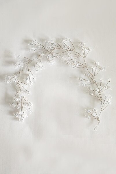 New Obsessions Crystal Beaded Handmade Bridal Crown Bridal Hair Accessory