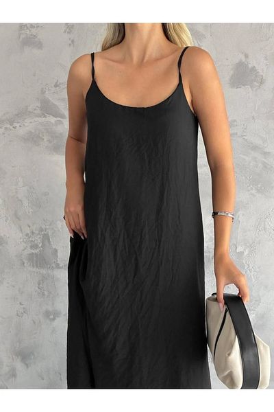 Velista Rochie casual din popelin cu bretele ajustabile din bumbac