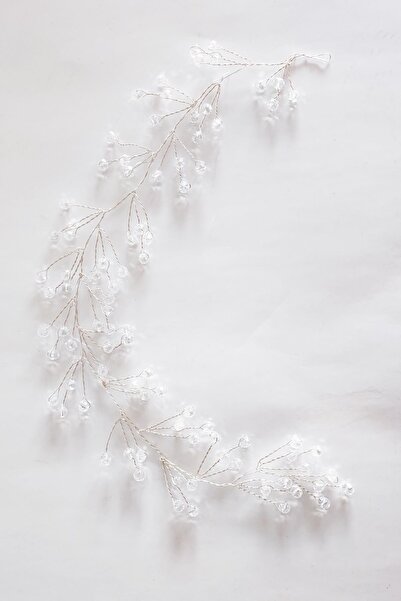 New Obsessions Crystal Beaded Handmade Bridal Crown Bridal Hair Accessory