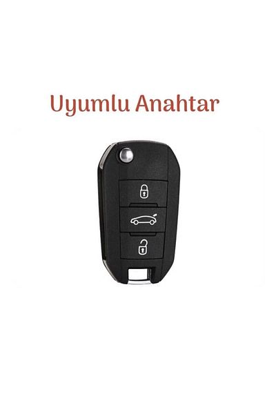 GMA KEYS Opel Combo Corsa F Crossland X Grandland X Nano Husă de Protecție pentru Cheie cu Pliante Negru Aur Culoare Aurie