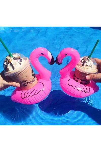 LRS STORE Flamingo Cup Ring Inflatable Cup Holder Pool Sea Enjoyment Cup Holder Bagel