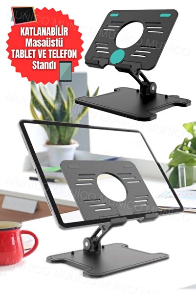 Munico Kaymaz Pedli Tablet Tutucu Ev ve Ofis İçin Kullanışlı Stand Ergonomik ...