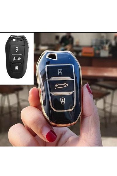 GMA KEYS Pentru Opel Combo Crossland X Grandland X Mokka Corsa F Nano Husa cheie fără sustan Negru Aur Aur Culoare