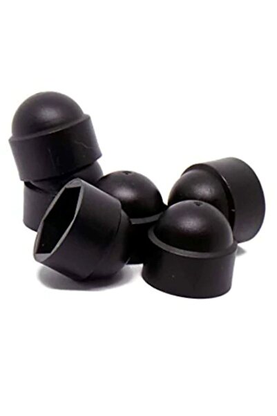 PsaTeknik M8 Sw13 Altıköşe Civata Somun Kapağı Siyah (100 ADET)