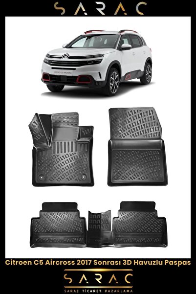 Rizline Citroen C5 Aircross 2020 Model 3d Havuzlu Paspas