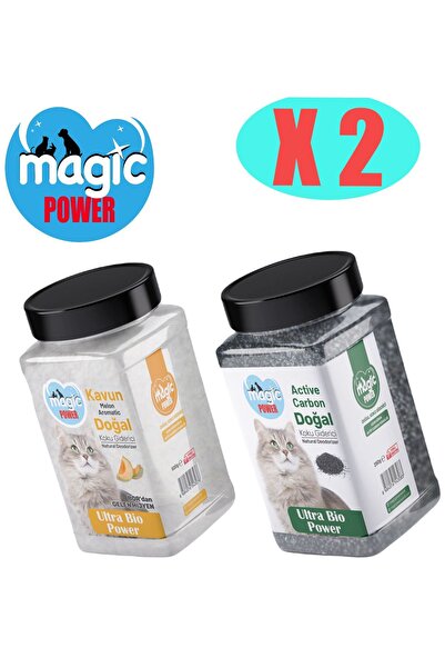 Magic Power Kedi Kumu Koku Giderici 2'li Paket (KAVUN AKTİF KARBON)(500+ 250GR)