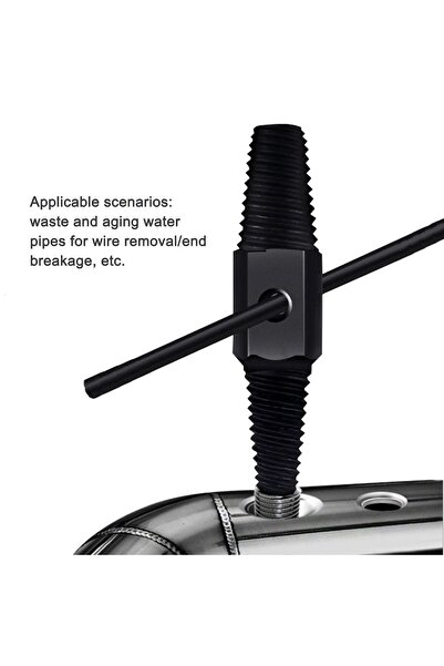 mrtbilisim Hasarlı Kırık Musluk Batarya Çıkarma Aleti Çift Taraflı Ters Kılav...