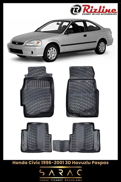 Rizline Honda Civic Sedan 1999 Model 3d Havuzlu Paspas