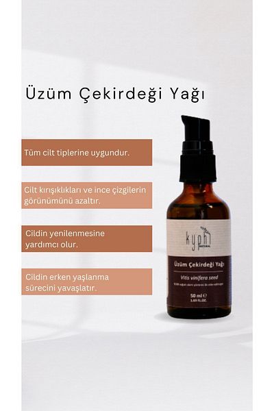 Kyphi Natural 100% Pure Grape Seed Oil - Cold Pressed
