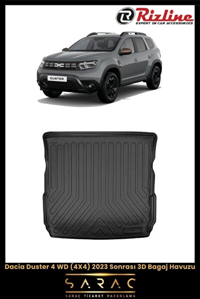 Rizline Dacia Duster 4 Wd (4X4) 2023 Sonrası 3d Bagaj Havuzu