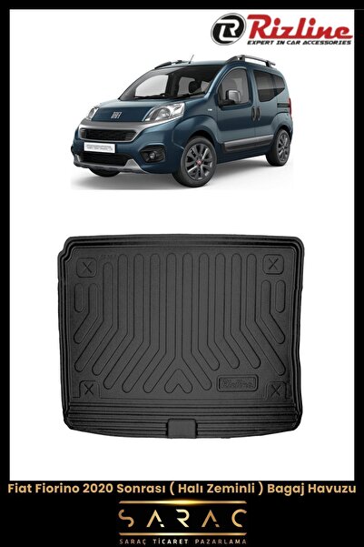 Rizline Fiat Fiorino 2023 Model Halı Zeminli 3d Bagaj Havuzu