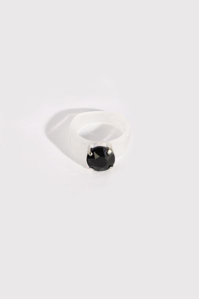 New Obsessions Colorful Acrylic Jewelled Ring