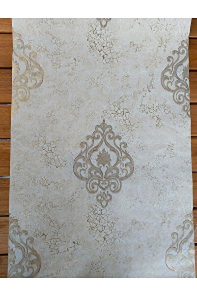 KMS HOME Hafif Kabartmalı Damask Duvar Kağıdı (5m2)