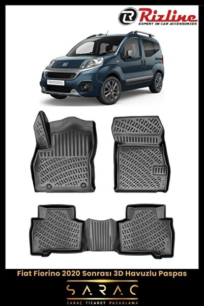 Rizline Fiat Fiorino Dizel 2022 Model 3d Havuzlu Paspas