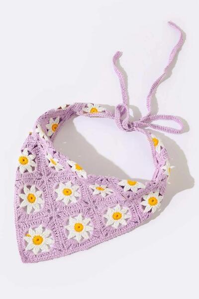 New Obsessions Бандана с мотив „Мисори Дейзи“, изработена на една кука