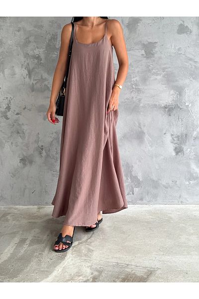 Velista Rochie casual din popelin cu bretele ajustabile din bumbac