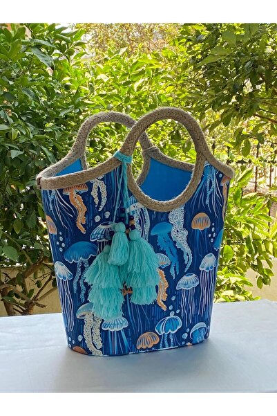 çanta tasarımcısı Sea and Beach Bag - Jute Straw Motherboard